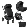 Kikka Boo Thea 3u1 kolica za bebe i-Size Premium - Black (Crna)